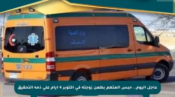 عاجل اليوم.. حبس المتهم بطعن زوجته في أكتوبر 4 أيام على ذمة التحقيق